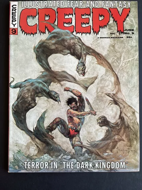 Creepy Magazine #9 - Frank Frazetta Cover - Winged Terror (Warren, 1964) VF-