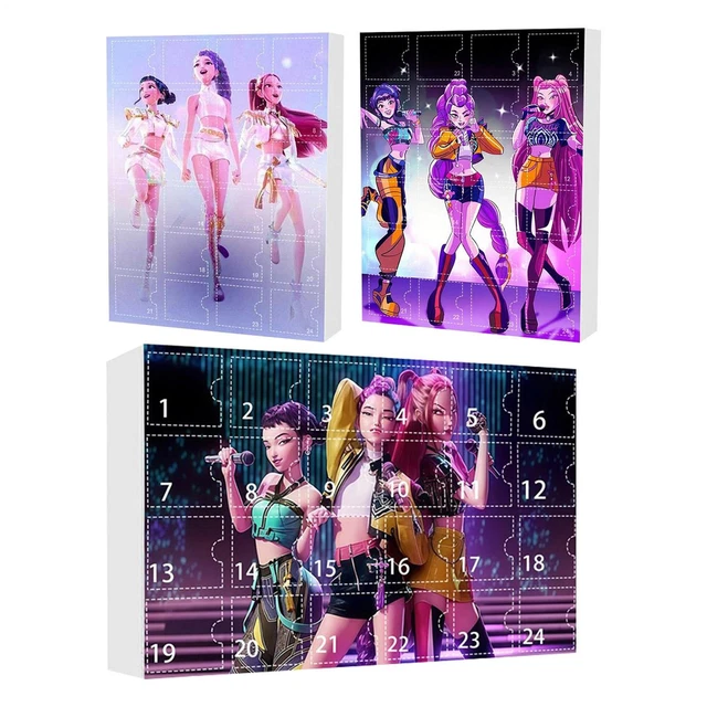 KPOP DEMON HUNTERS Halloween Advent Calendar 2025 Blind Box 24Pc ...