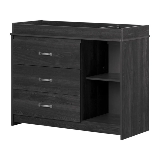 Tassio Changing Table, Gray Oak