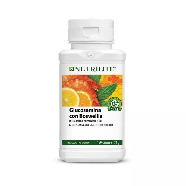 Glucosamina con Boswellia (150 capsule) NUTRILITE AMWAY Dolori Articolazioni