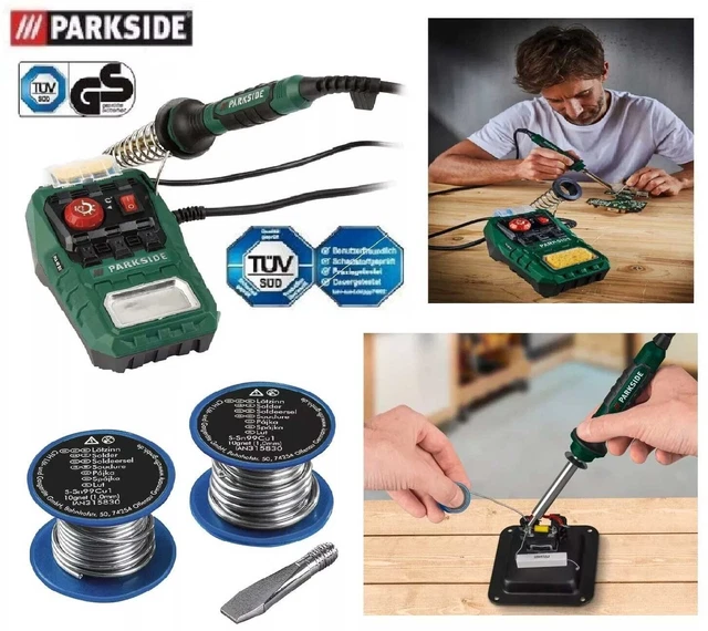 PARKSIDE Saldatore A Batteria PLKA 4 Con Impugnatura Gommata, Lampada