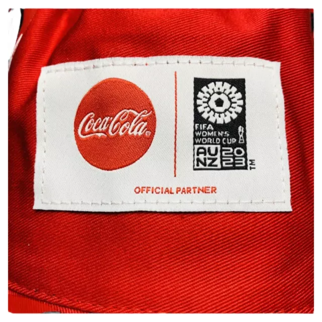 Coca Cola Bucket Hat Cap Red 2023 FIFA World Cup Unisex Soccer OSFM New 2