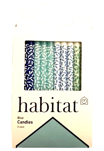 Pastel de cumpleaños velas azules Habitat todas las ocasiones 24 piezas