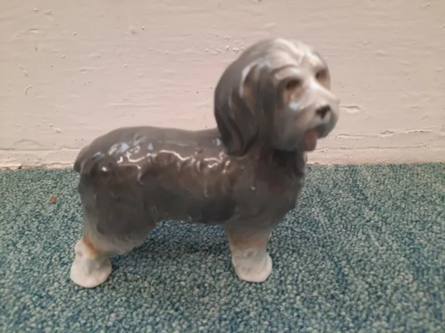 Vintage Ceramic Old English Sheepdog China Ornament Figurine Canine Collectable