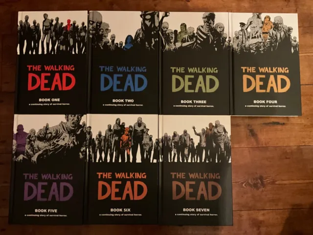 The Walking Dead Graphic Novels, Volumes 1 to 7, hardback