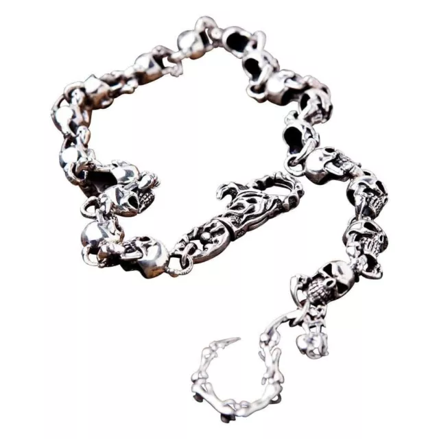 Sterling Silver Phantom Skull Wallet Chains