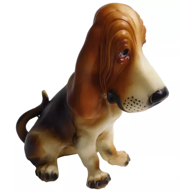 Breyer Molding Co. Sad Face Bassett Hound Jolly Cholly Hard Plastic Dog 70s USA