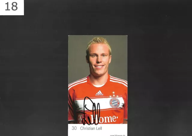 Christian Lell - Handsignierte Autogrammkarte. Verein, Saison Siehe Bild.