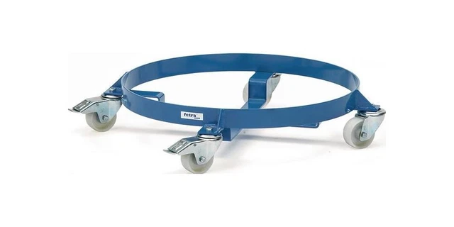 Rullo botte FETRA acciaio aperto interno-Ø 610 mm blu brillante, RAL 5007 60/200 l S...