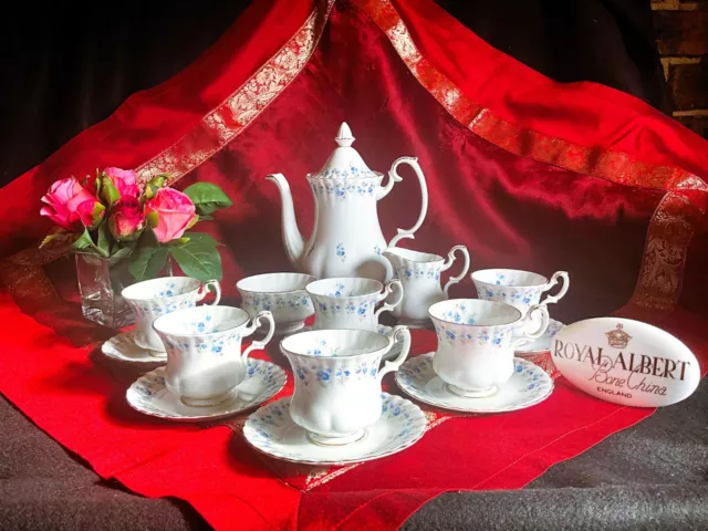 Vintage Royal Albert "Memory Lane" Coffee Set, 1st quality, made in England