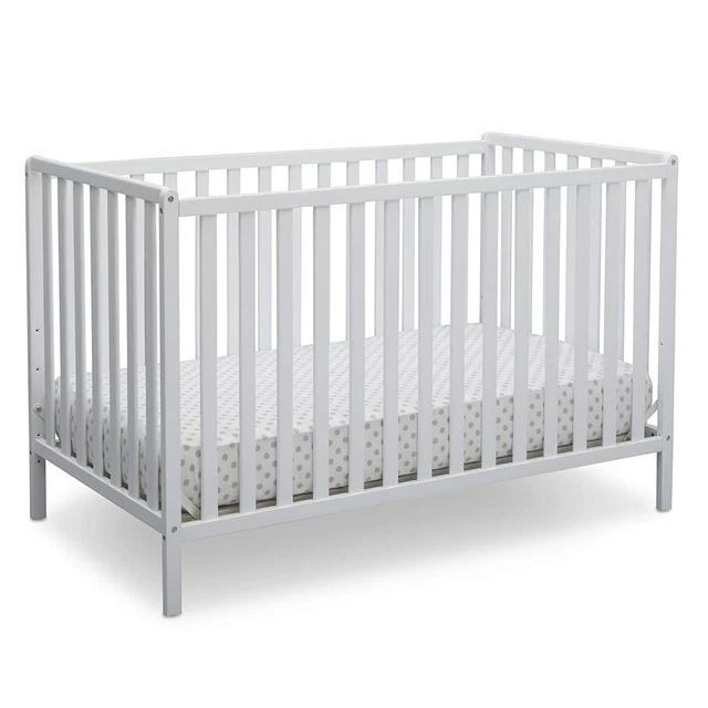 Sturdy Wooden 4 in 1 Convertible Baby Crib Nursery Toddler Rail Daybed MODERN