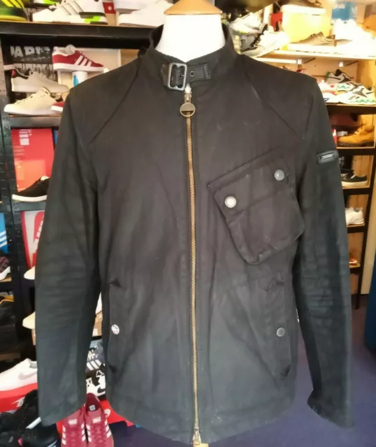 BARBOUR INTERNATIONAL LEGION Wax Biker Jacket Steve Mcqueen Size L Rrp ...