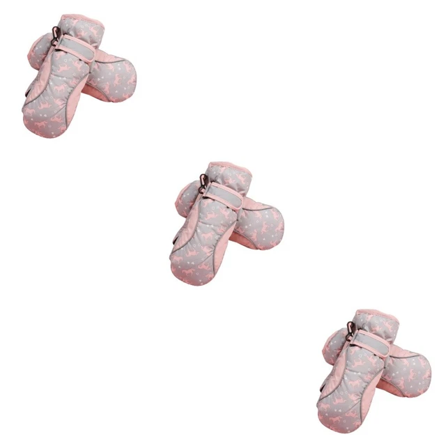 3 Pieces Outdoor Sports Gloves Cartoon Child Winter Mittens Kids Kids Ski Gloves