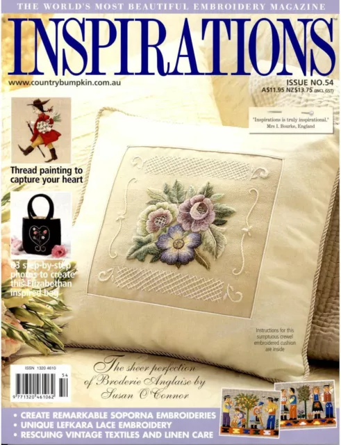 INSPIRATIONS MAGAZINE issue 54 pattern sheets still attached