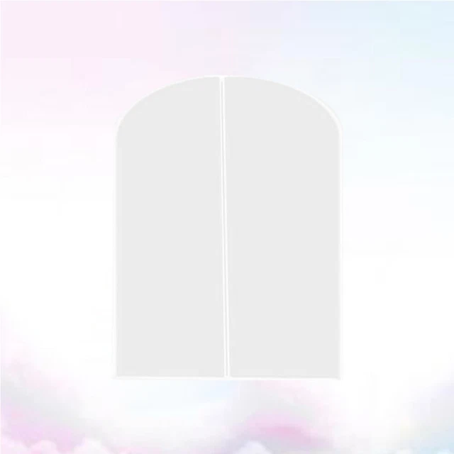 White Travel Garment Bags Hanging Clothes Clothing Covers Protection