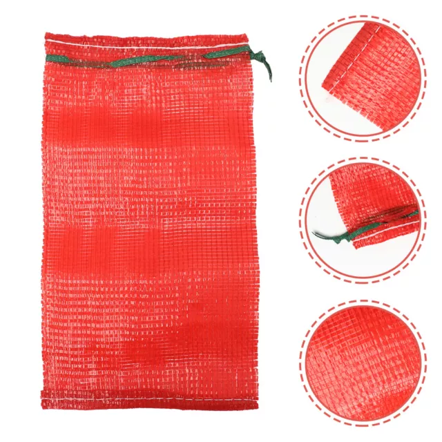 25pcs Large Reusable Mesh Produce Bags for Fruits and Vegetables with-