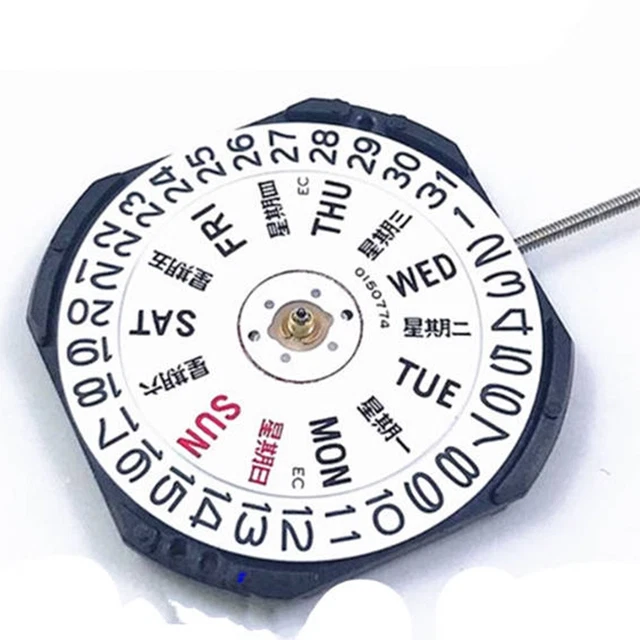 Mise à niveau élégante pour mouvement à quartz Hattori VX43 Seiko excellente