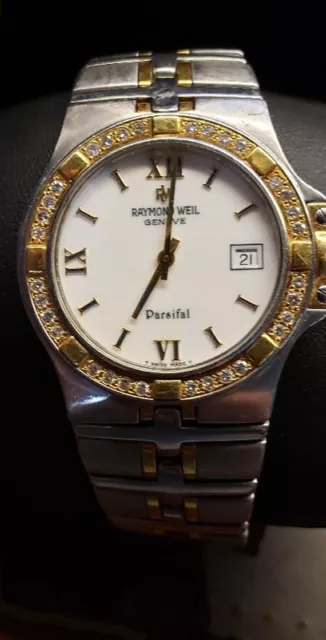 Raymond Weil Parsifal Automatic Two Tone 18K Gold Men's Watch with 32 diamonds Raymond Weil Parsifal Automatic Two Tone 18K Gold Men's Watch with 32 diamonds