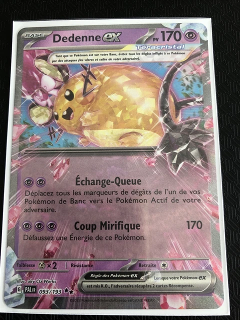 Dedenne EX - 093/193 - Carte Pokémon Évolutions à Paldea EV02 main image 0