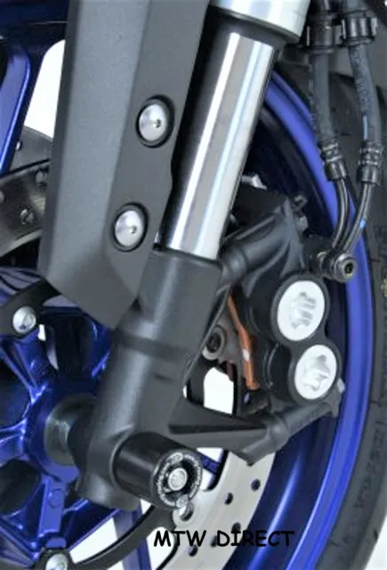 Yamaha MT-09 (2018) R&G RACING black fork crash protectors bobbins