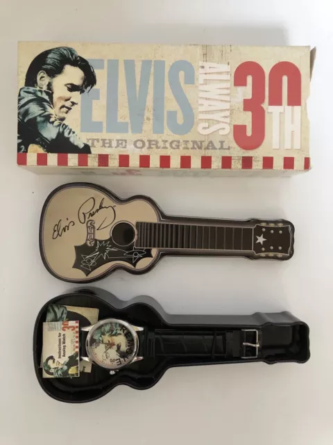 Elvis 30th Anniversary Commemorative Watch In Guitar Case New In Original Box