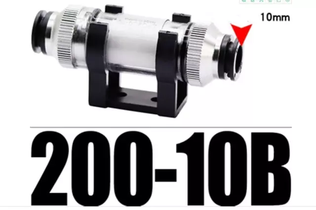 1Pcs  Pneumatic Vacuum Filter VFC200-10B 10mm OD Tubing