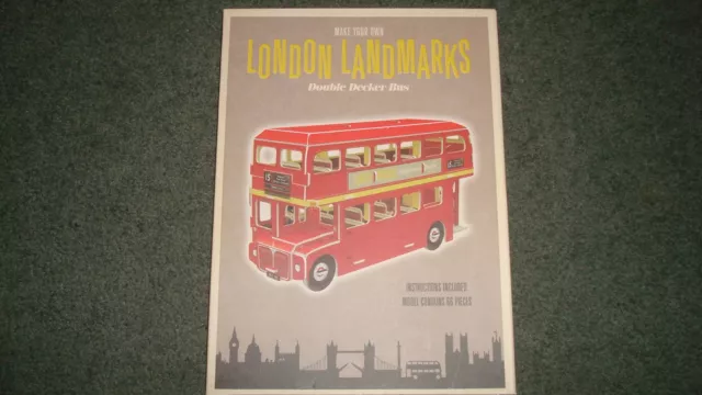 LONDON LANDMARKS double decker bus 66 piece model