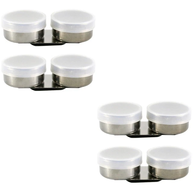 4 piezas limpiador de vasos de aceite para pintura al óleo de acero inoxidable