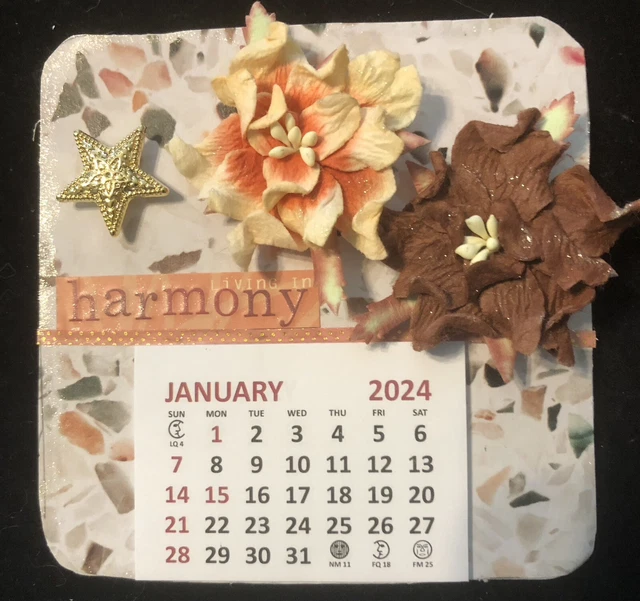 MINI CALENDAR 2024 Floral 8.50 PicClick