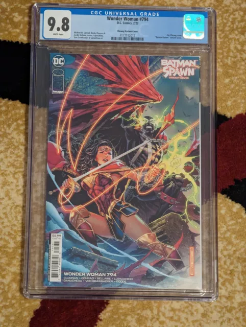 Wonder Woman #794 Cover E Jim Cheung DC Spawn Batman Variant CGC 9.8