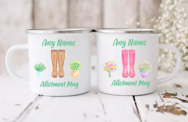 Personalised Allotment Gardening Mugs Cups High Quality Coffee Tea Gift Set