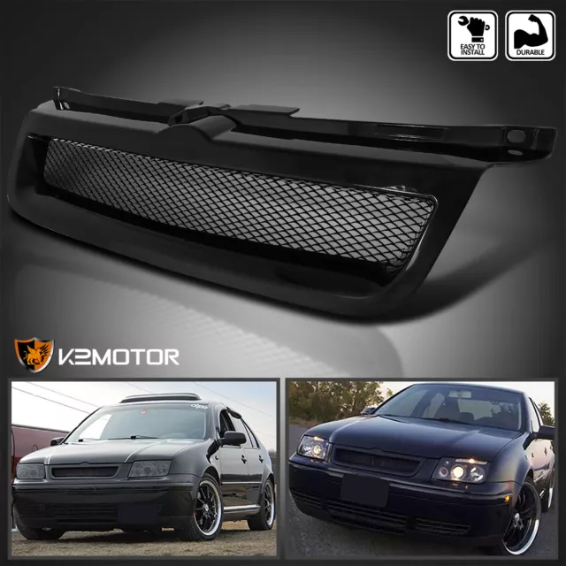 For 99-05 Volkswagen Golf MK4 Front Bumper Cover W/ Black Mesh Grille R32  style