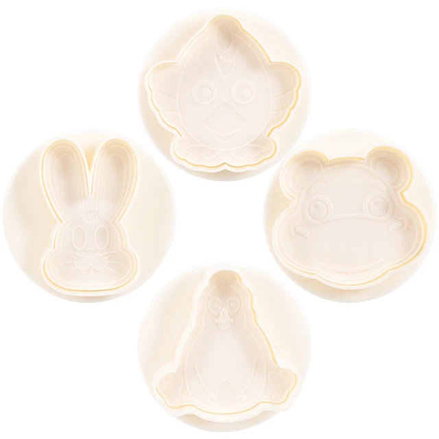 Moldes de galletas de plástico animales moldes para fondant de pastel galletas caricatura