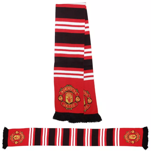 Manchester United FC Bar Scarf Away Design Retro Official Scarves Product