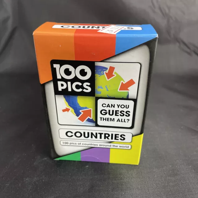 COUNTRIES Poptacular 100 Pics Quiz Activity Flash Card Game for Ages 6+ Up