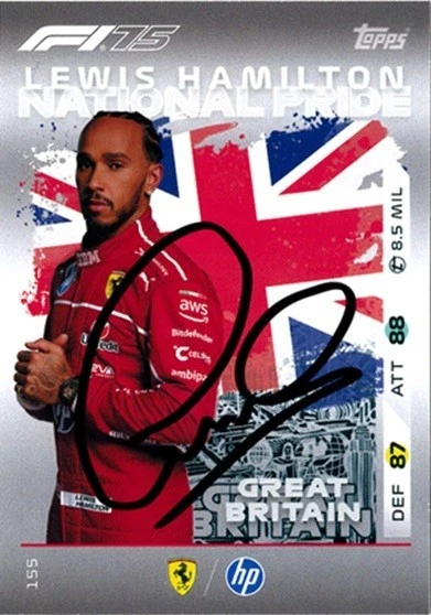 Photo Autographiée Lewis Hamilton Ferrari 16x12 Pouces – Avec Certificat D’authenticité Vérifié – Collector F1