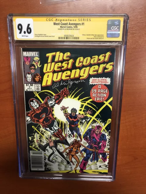West Coast Avengers #1 (CGC SS 9.6) CPV Signed By Al Milgrom!!