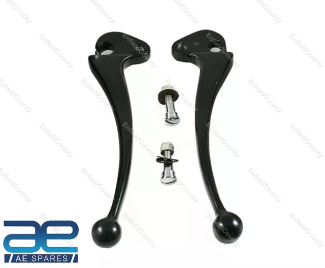 VESPA PX LML STAR STELLA CLUTCH & BRAKE LEVER SET BLACK NON DISC MODEL S2u