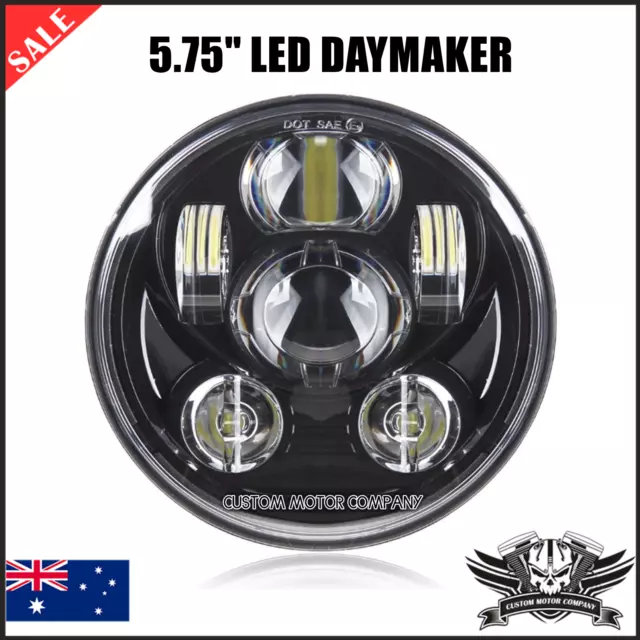 Motorcycle 5.75" LED DAYMAKER projector headlight Harley Sportster XL 1200 883