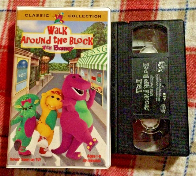 BARNEY: WALK AROUND the Block with Barney | Canadian Clamshell VHS ...