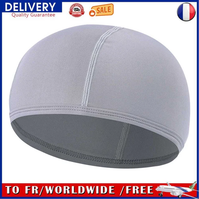 Quick Dry Helmet Liner Cap Anti-UV Motorcycle Windproof Riding Hats (Grey)
