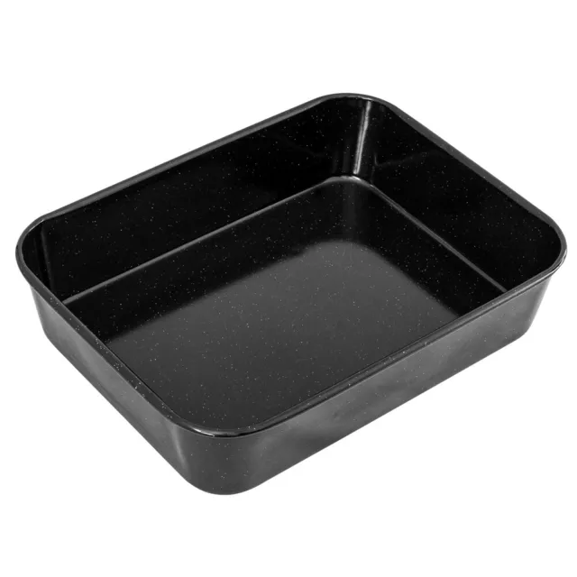 NEW Bakemaster Professional Vitreous Enamel Roasting Pan 36cm