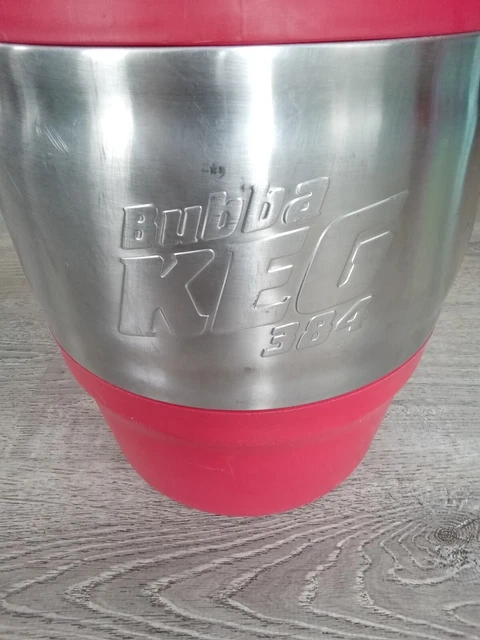 Nice Bubba Keg - 384 oz, 3 Gallon Water Cooler Dispenser - Stainless Steel, Red