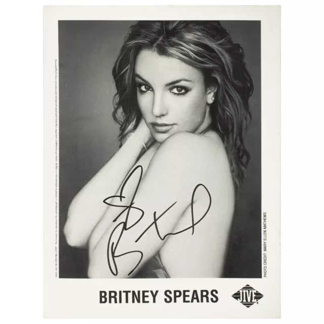 Britney Spears Official Signed Autographed 2003 Jive Records Press Photo Promo