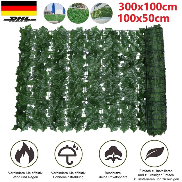 Künstliche Efeu Hecke Sichtschutz Balkon Blätter Sichtschutz Süßkartoffelblätter