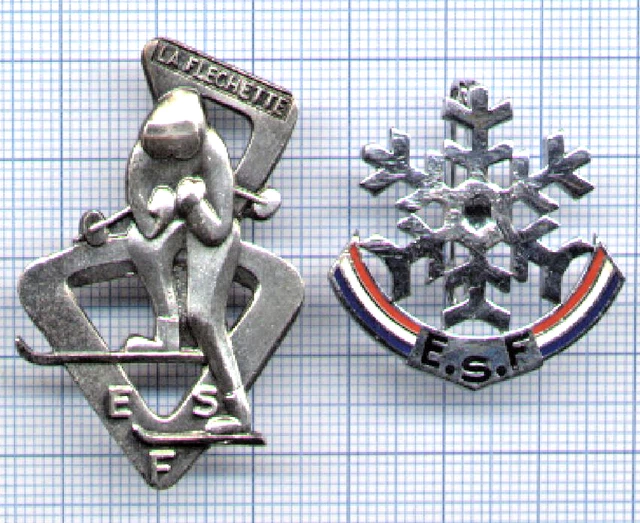 INSIGNE DE SKI Broche Badge ESF Decat Paris EUR 10,00