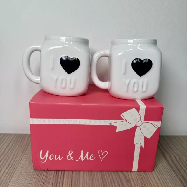 Avon Boxed Set Of ‘You And Me’ Mugs Love Theme Couple