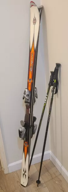 New Rossignol Freeride Skis 177 W/ Axiom bindings & Brand NEW LEKI Polls