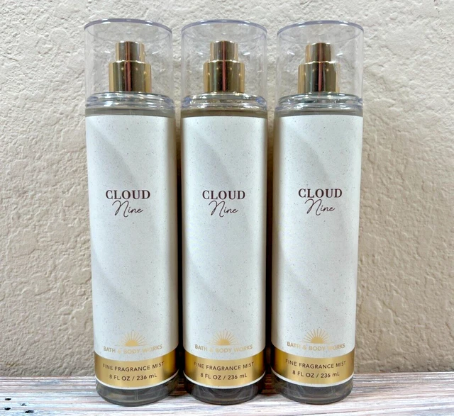 CLOUD NINE BATH & Body Works Fine Fragrance Mist 8 OZ NEW - 3 Pack $24.
