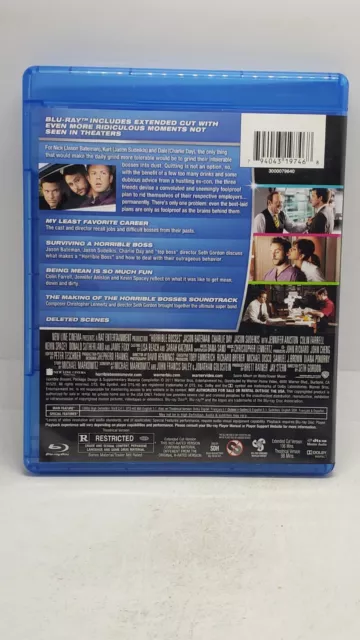 Horrible Bosses (Blu-Ray/DVD 2018) Totally Inappropriate Edition No Digital 2